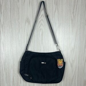 NEW Secura Black Data Block Anti-Theft Travel Shoulder Bag
